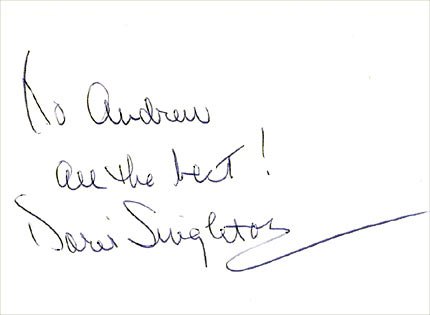 Penny Singleton autograph.